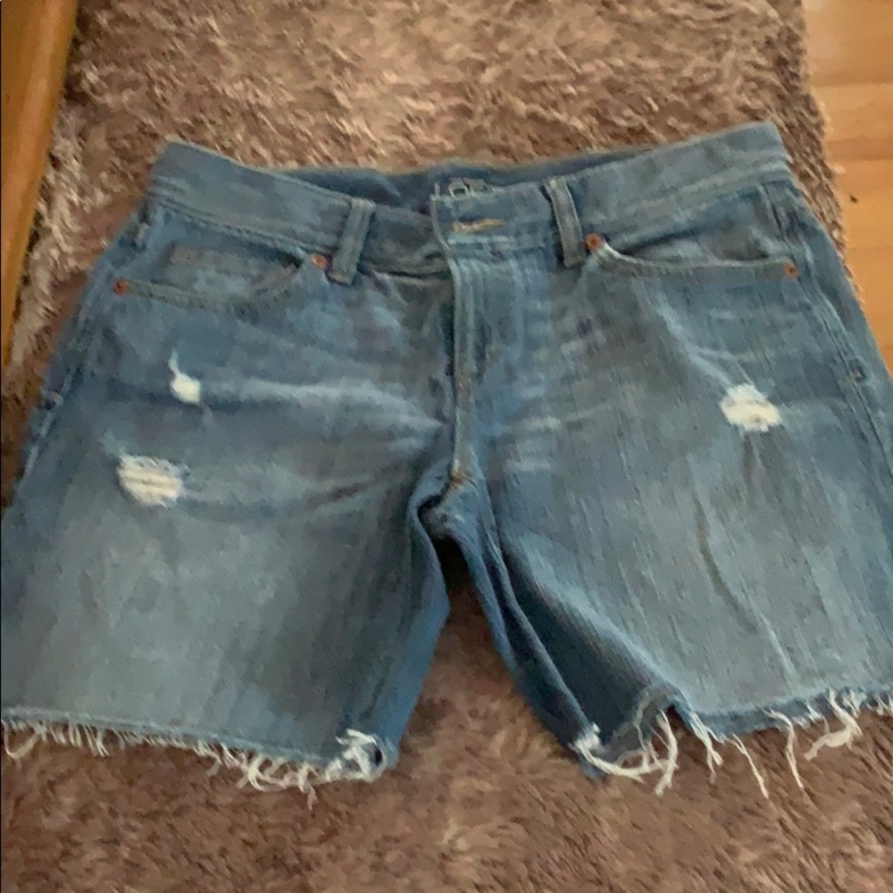 Super cute jean shorts be Ann Taylor Loft.